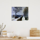 Poster Train dans la neige (Cuisine)