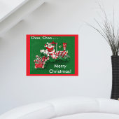 Poster Train de bonbons du Père Noël