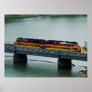 Poster Train de canal de Panama