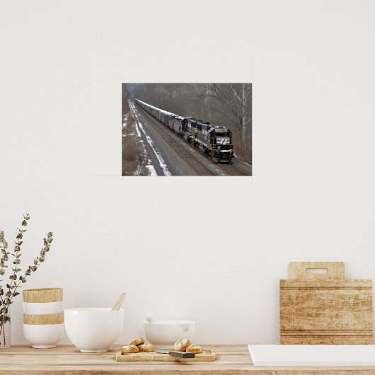 Poster Train de charbon gelé (Cuisine)