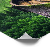 Poster Train de locomotives sur le pont (Coin)