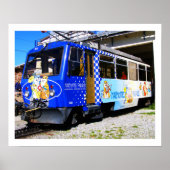 Poster Train de Marmottes en Suisse (Devant)