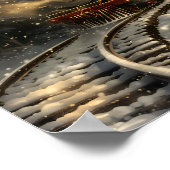 Poster Train de Noël (Coin)