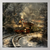 Poster Train de Noël (Devant)