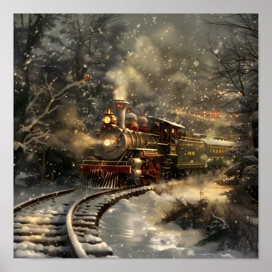 Poster Train de Noël (Devant)