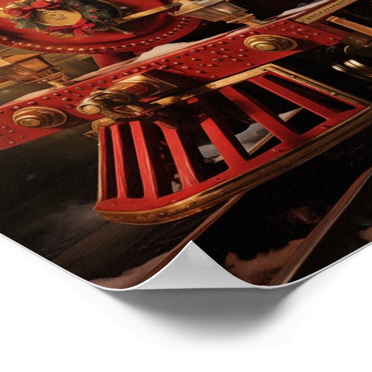 Poster Train de Noël (Coin)