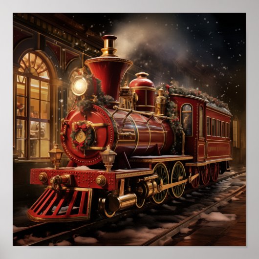 Poster Train de Noël (Devant)