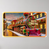 Poster Train de Noël américain (Devant)