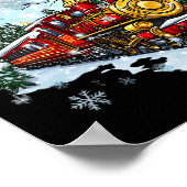 Poster Train de Noël Croire Express polaire Xm (Coin)