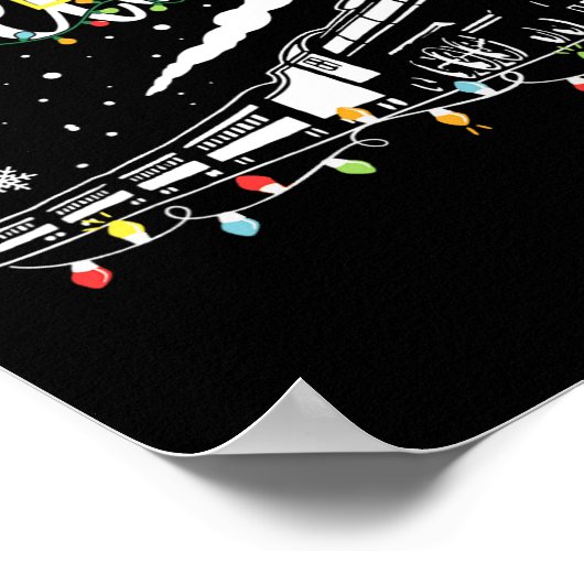 Poster Train de Noël Croire Express polaire Xm (Coin)