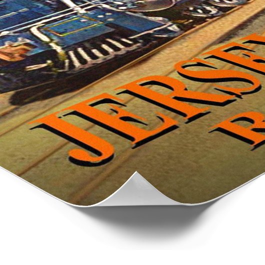 Poster Train de passagers Blue Comet (Coin)