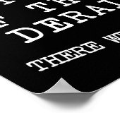 Poster Train De Pensée Déroulé Symbole D'Affiche Drôle (Coin)