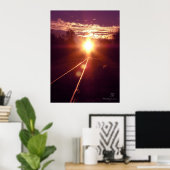 Poster Train de pensées Coucher du soleil par Miyspirit (Bureau à domicile)