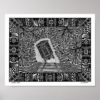 Poster Train de pourboire