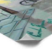 Poster Train de scène de rue occupé Gordon Bruce art (Coin)