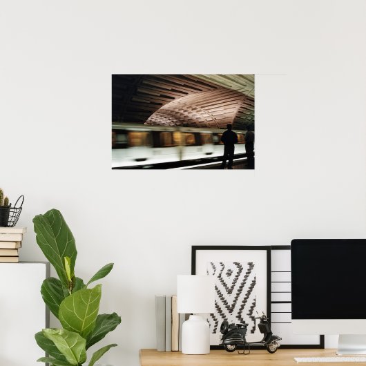 Poster Train de vitesse (Bureau à domicile)