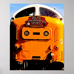 Poster Train diesel britannique Deltic