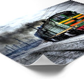 Poster Train diesel russe (Coin)