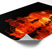 Poster Train d'incendie (Coin)