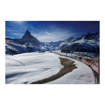 train du Gornergrat et Matterhorn à Zermatt