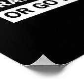 Poster Train dur ou aller à la maison (Coin)