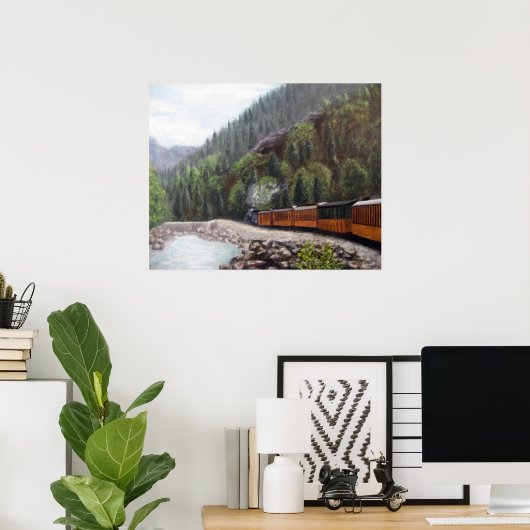 Poster Train Durango (Bureau à domicile)