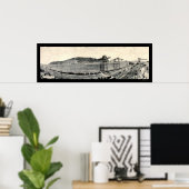 Poster Train ferroviaire Canal de Panama Photo 1913 (Bureau à domicile)