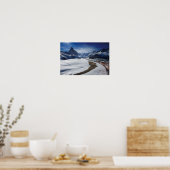 Poster Train ferroviaire Gornergrat et Matterhorn à Zerma (Cuisine)