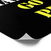 Poster Train Hard And Go Pro - Training - Srt - Gym - Mot (Coin)