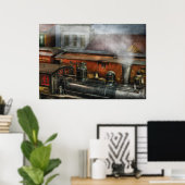 Poster Train - La cour de triage II (Bureau à domicile)