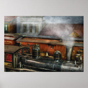 Poster Train - La cour de triage II
