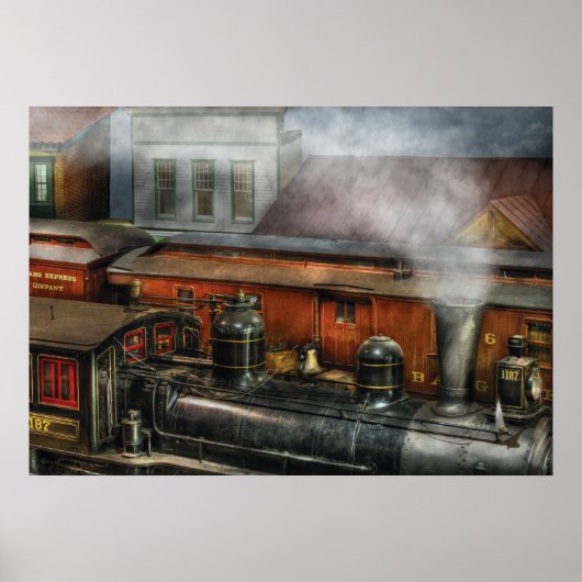 Poster Train - La cour de triage II (Devant)