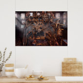 Poster Train - Locomotive - En rogne (Cuisine)