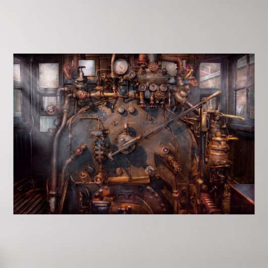 Poster Train - Locomotive - En rogne (Devant)