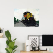 Poster Train Locomotive Midwest (Bureau à domicile)