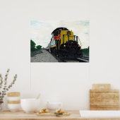 Poster Train Locomotive Midwest (Cuisine)