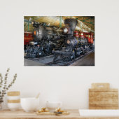 Poster Train - Locomotives à vapeur (Cuisine)