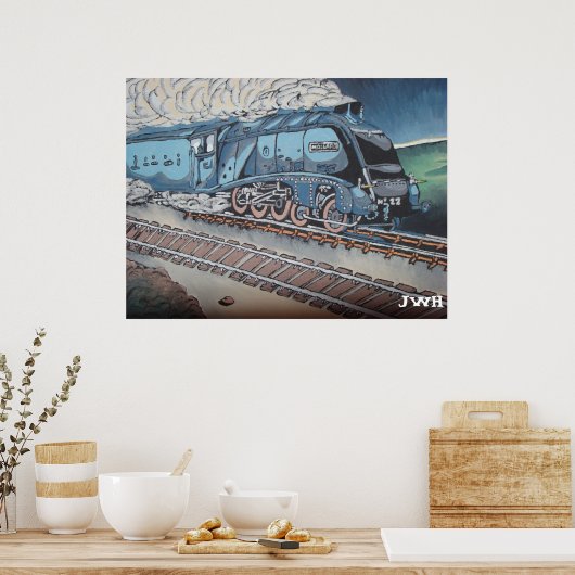 Poster Train Mallard (Cuisine)