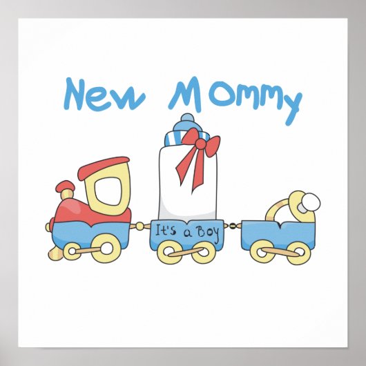 Poster Train New Mommy C'est un petit cadeau (Devant)