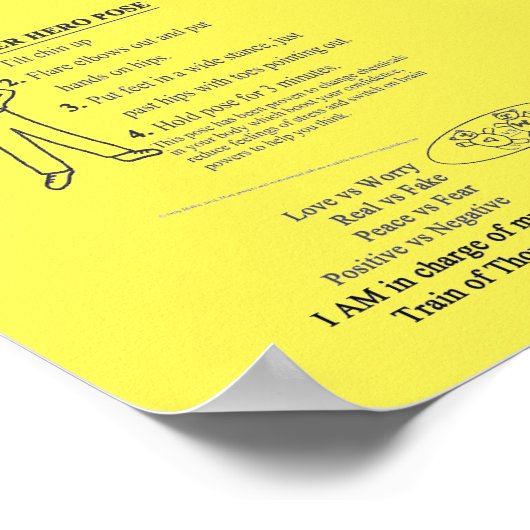 Poster Train of Thought - Super Hero Pose Rappels (Coin)