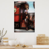 Poster Train - Réception d'un télégramme (Cuisine)