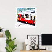Poster Train régional des Alpes (Bureau à domicile)