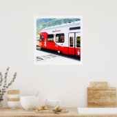 Poster Train régional des Alpes (Cuisine)