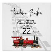 Poster Train rouge Reunion (Devant)