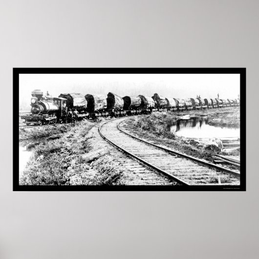 Poster Train RR avec Redwood Logs 1919 (Devant)