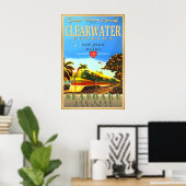 Poster Train spécial Fleur d'Oranger Clearwater Floride (Bureau à domicile)
