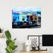 Poster Train tiré par deux Locomotives Roanoke VA (Bureau à domicile)