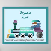 Poster Train Toot Toot (Devant)