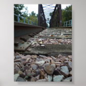 Poster Train Track Low Angle View (Devant)