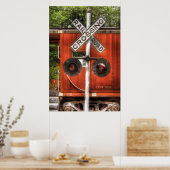 Poster Train - Traversée ferroviaire (Cuisine)